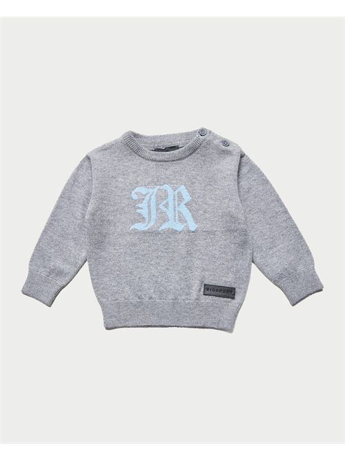 John Richmond baby wool blend sweater JOHN RICHMOND | RIA25009MAGREY STEEL